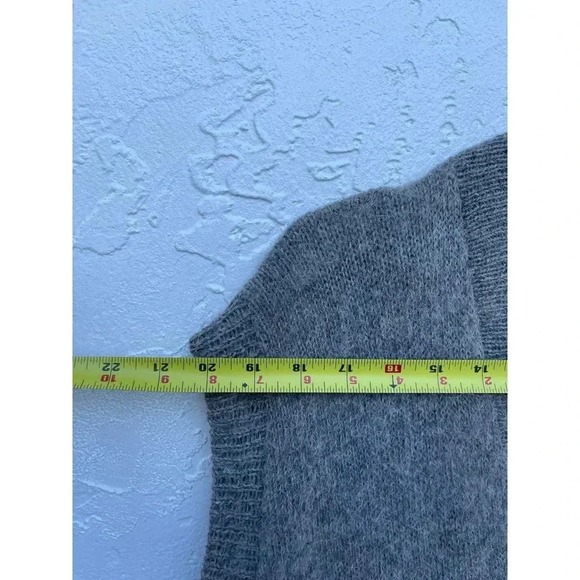 Vintage Womens Button Up Wool Vest Top Gray Sz Large - Picture 2 of 9